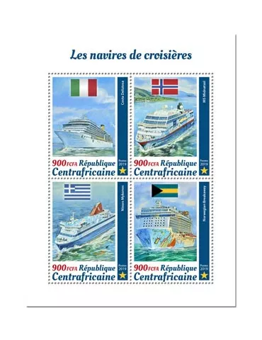 n° 6560/6563 - Timbre CENTRAFRIQUE Poste