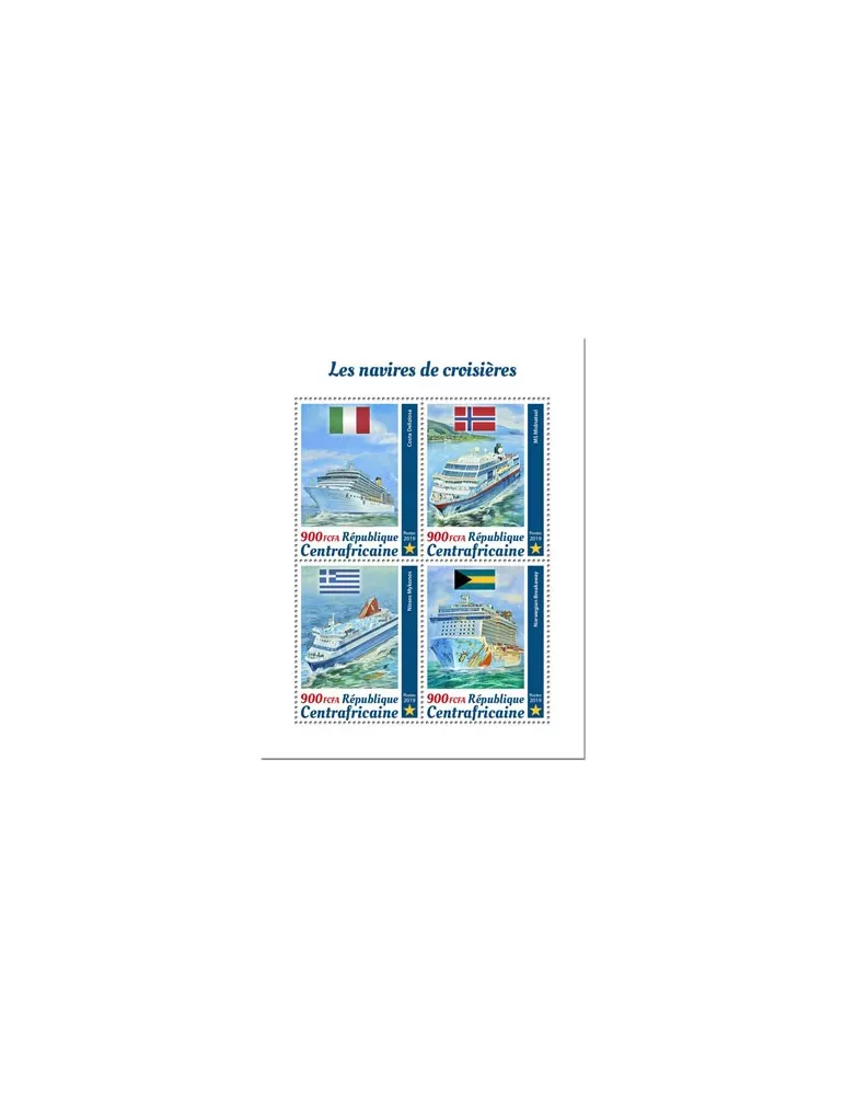 n° 6560/6563 - Timbre CENTRAFRIQUE Poste