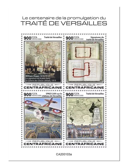 n° 6722/6725  - Timbre CENTRAFRIQUE Poste