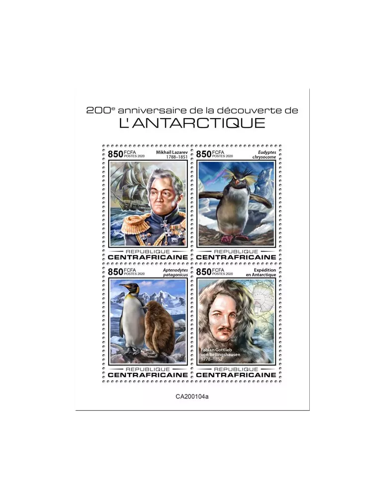 n° 6726/6729  - Timbre CENTRAFRIQUE Poste