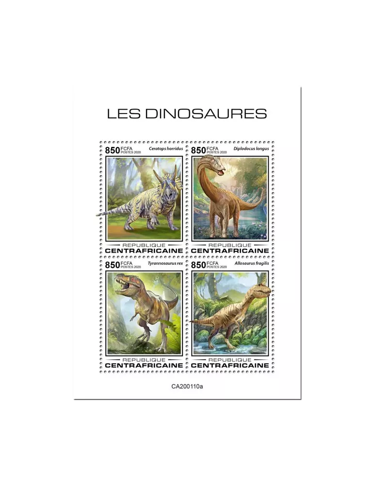n° 6750/6753  - Timbre CENTRAFRIQUE Poste