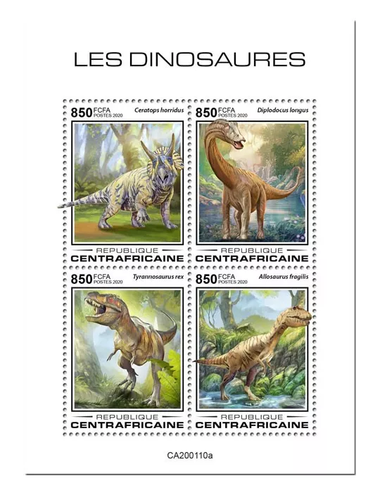 n° 6750/6753  - Timbre CENTRAFRIQUE Poste
