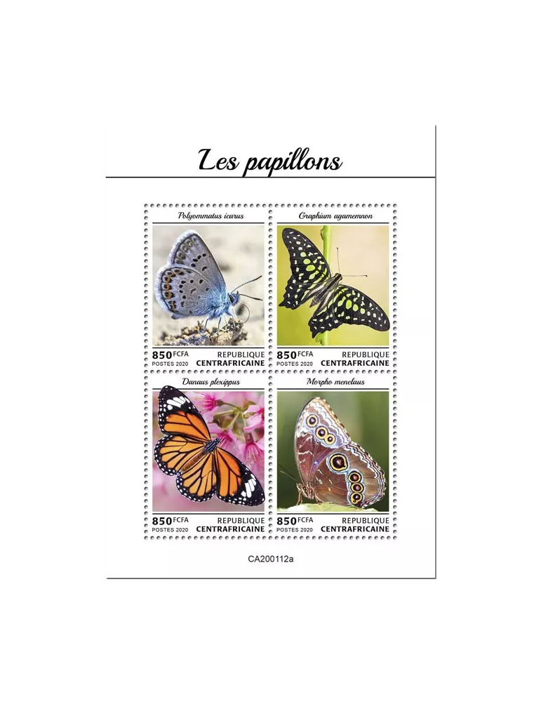 n° 6758/6761  - Timbre CENTRAFRIQUE Poste