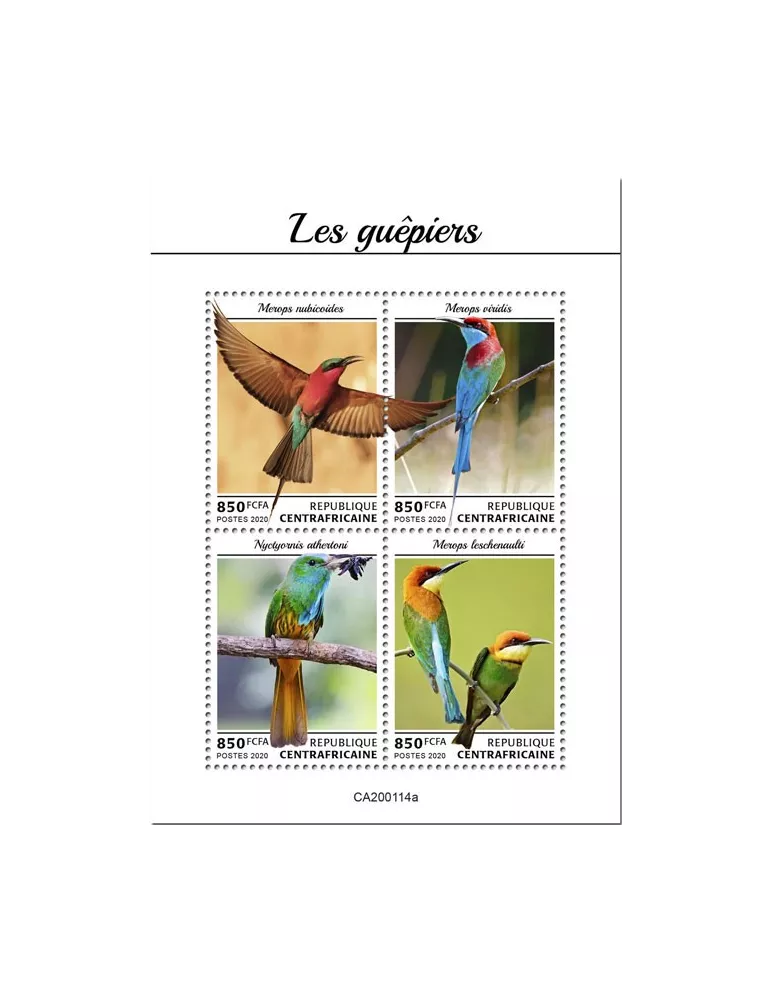 n° 6778/6781  - Timbre CENTRAFRIQUE Poste