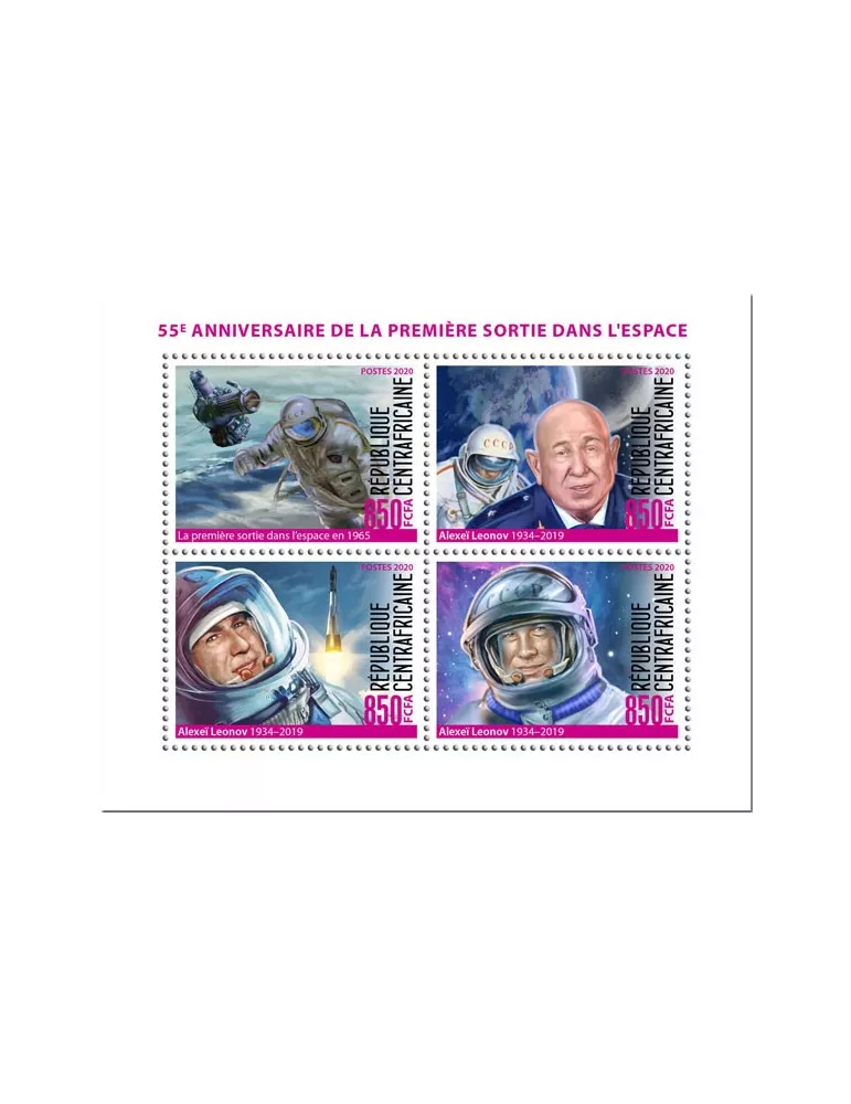 n° 6794/6797  - Timbre CENTRAFRIQUE Poste