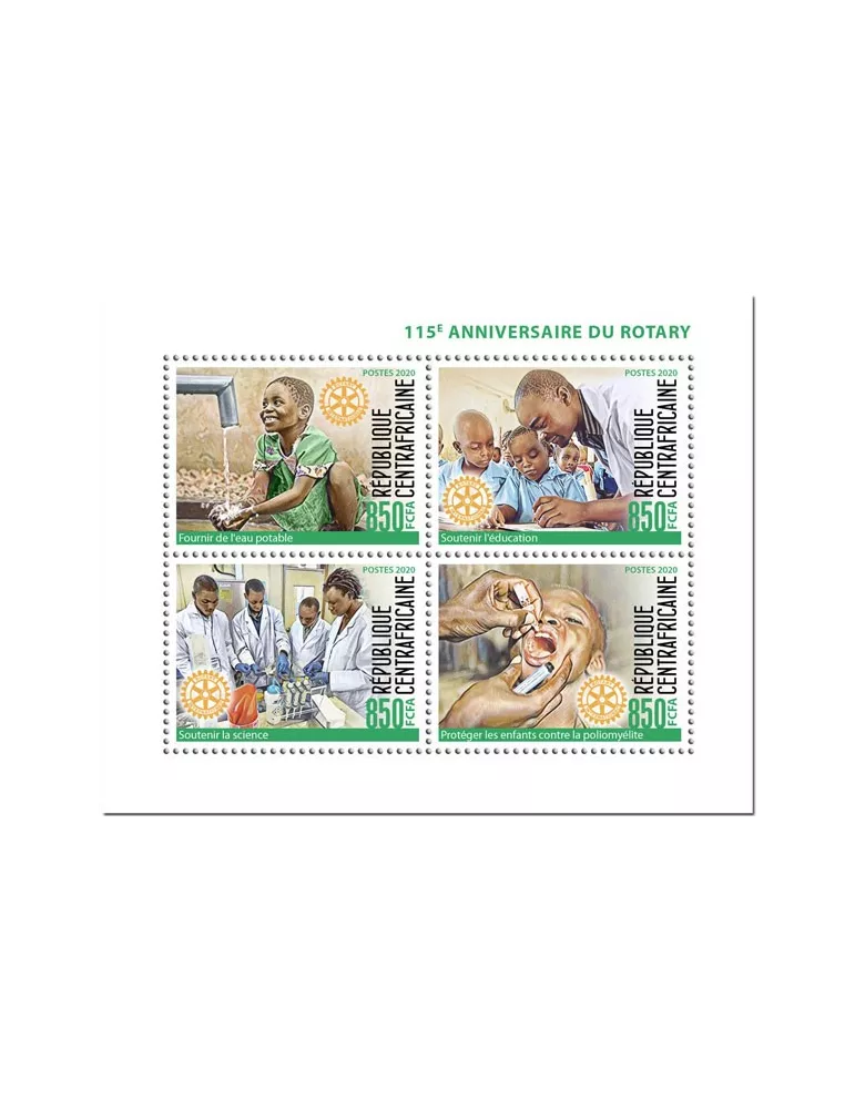 n° 6810/6813  - Timbre CENTRAFRIQUE Poste