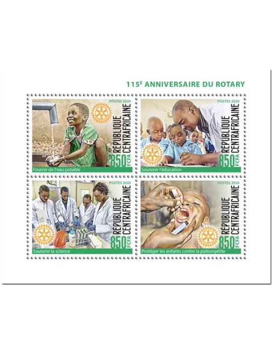 n° 6810/6813  - Timbre CENTRAFRIQUE Poste
