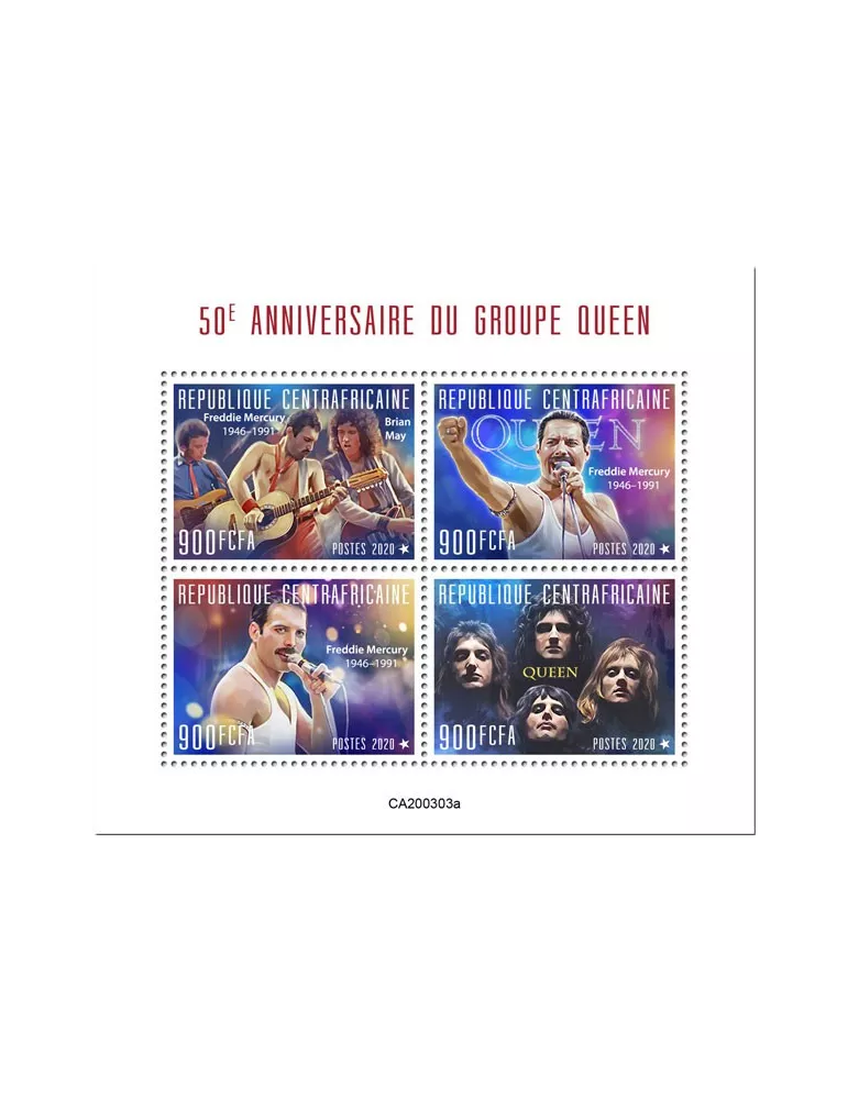 n° 6858/6861  - Timbre CENTRAFRIQUE Poste