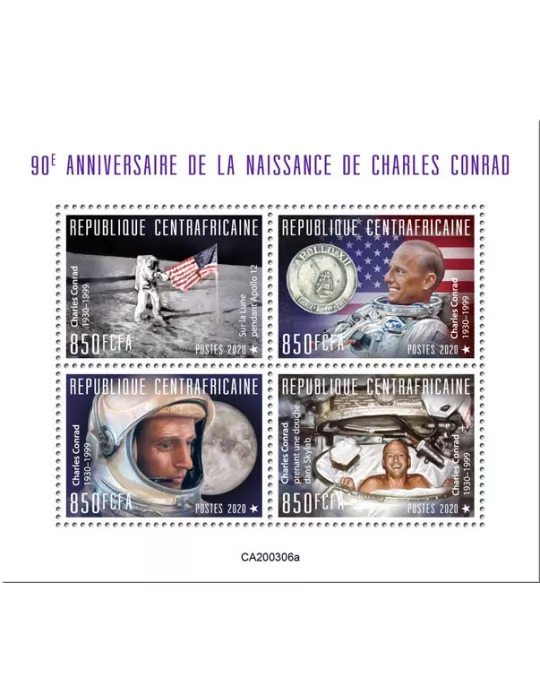 n° 6870/6873  - Timbre CENTRAFRIQUE Poste