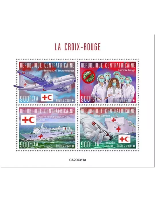 n° 6890/6893  - Timbre CENTRAFRIQUE Poste