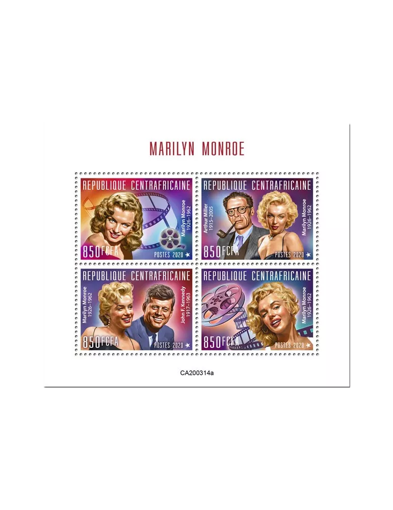 n° 6904/6907  - Timbre CENTRAFRIQUE Poste