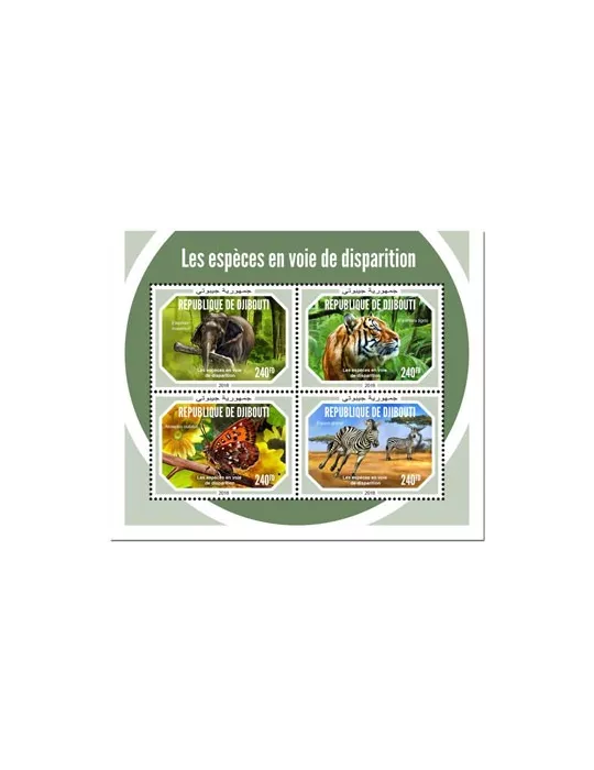 n° 2313/2316 - Timbre DJIBOUTI Poste