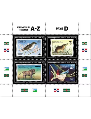 n° 2653/2656 - Timbre DJIBOUTI Poste
