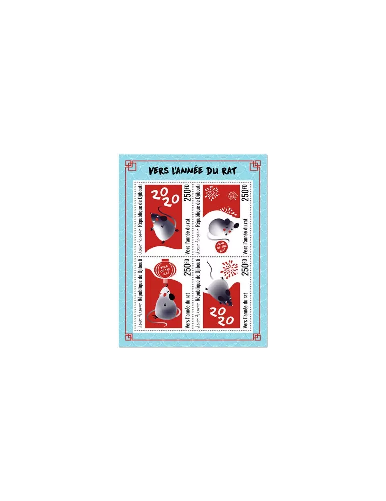 n° 2693/2696 - Timbre DJIBOUTI Poste