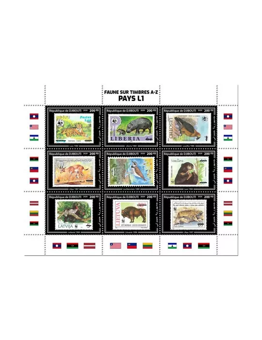 n° 3095/3103  - Timbre DJIBOUTI Poste