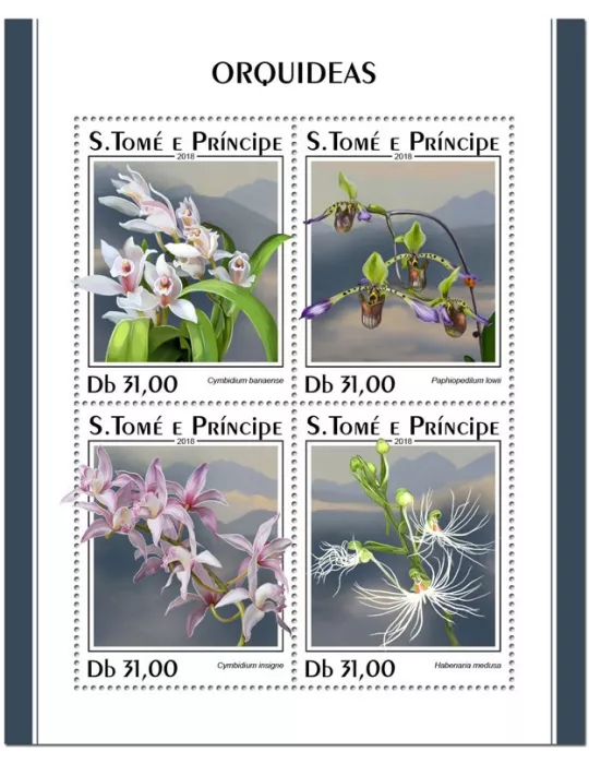 n° 6153/6156 - Timbre SAINT-THOMAS ET PRINCE Poste