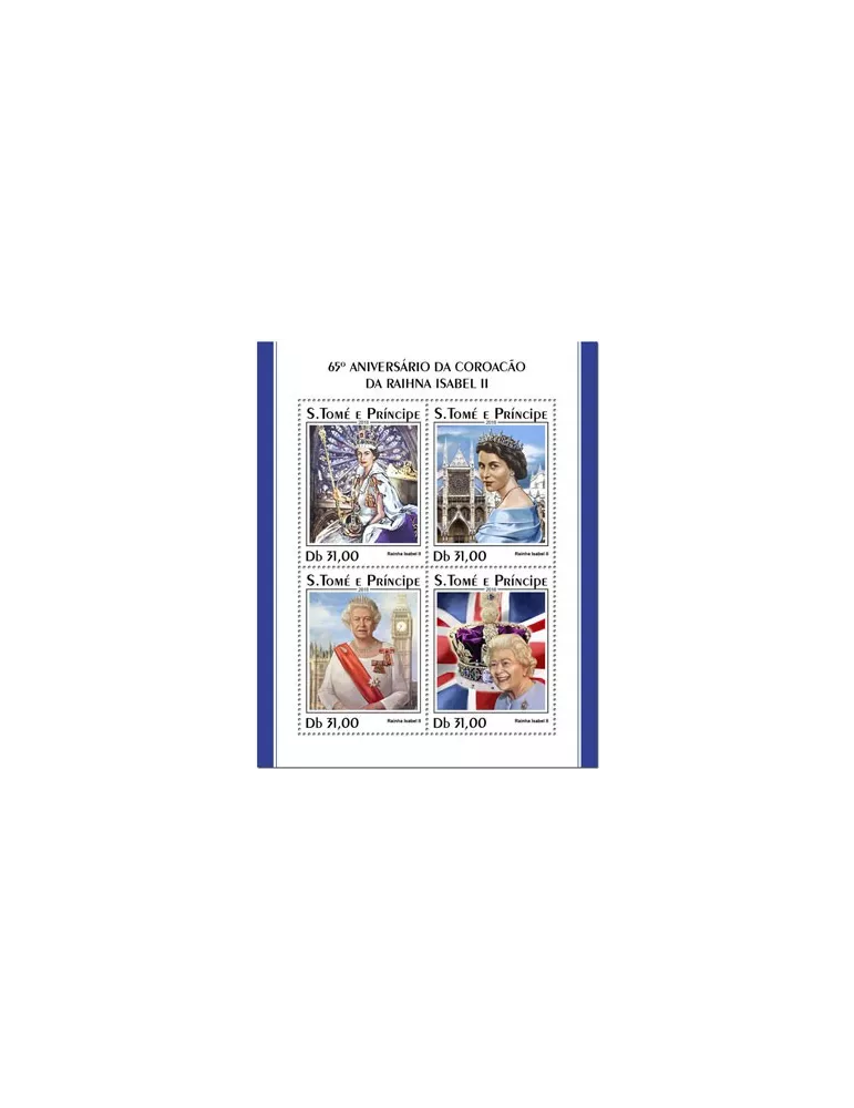 n° 6193/6196 - Timbre SAINT-THOMAS ET PRINCE Poste