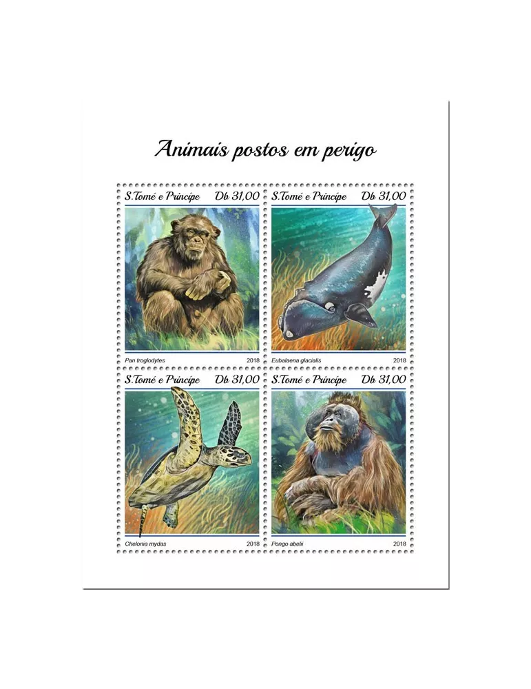 n° 6233/6236 - Timbre SAINT-THOMAS ET PRINCE Poste
