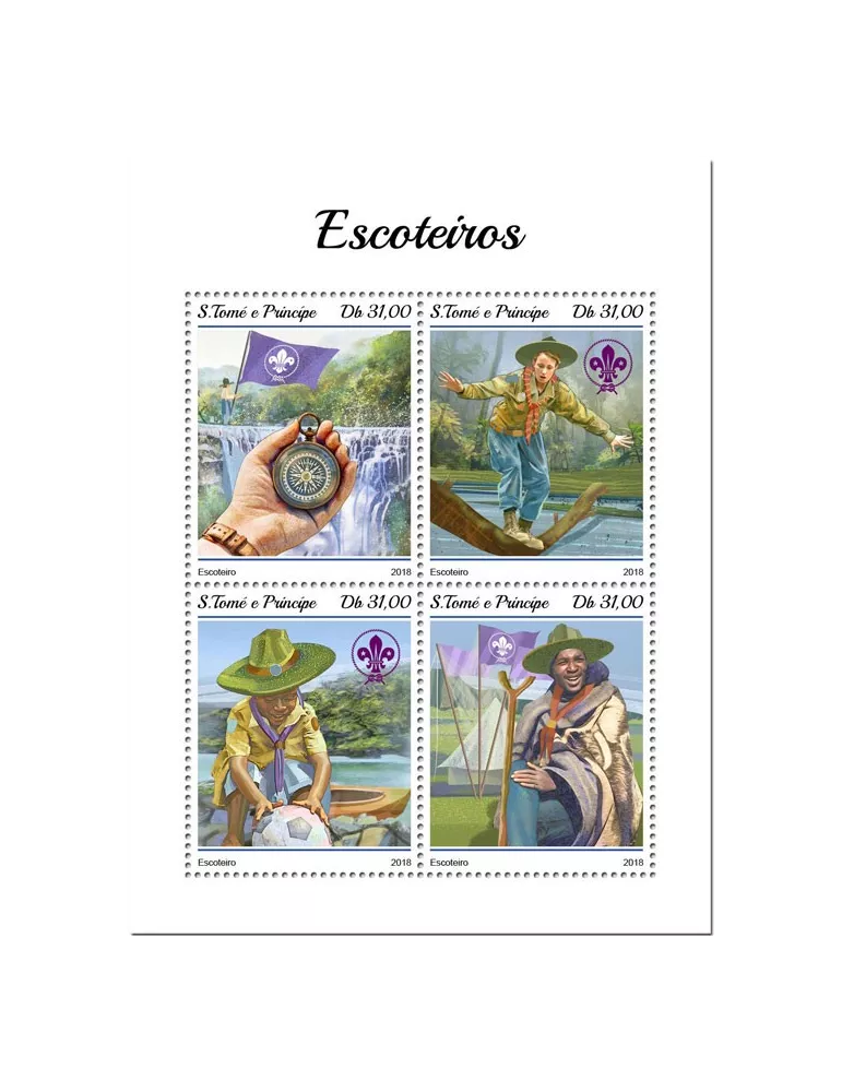 n° 6325/6328 - Timbre SAINT-THOMAS ET PRINCE Poste