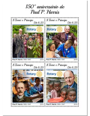 n° 6337/6340 - Timbre SAINT-THOMAS ET PRINCE Poste