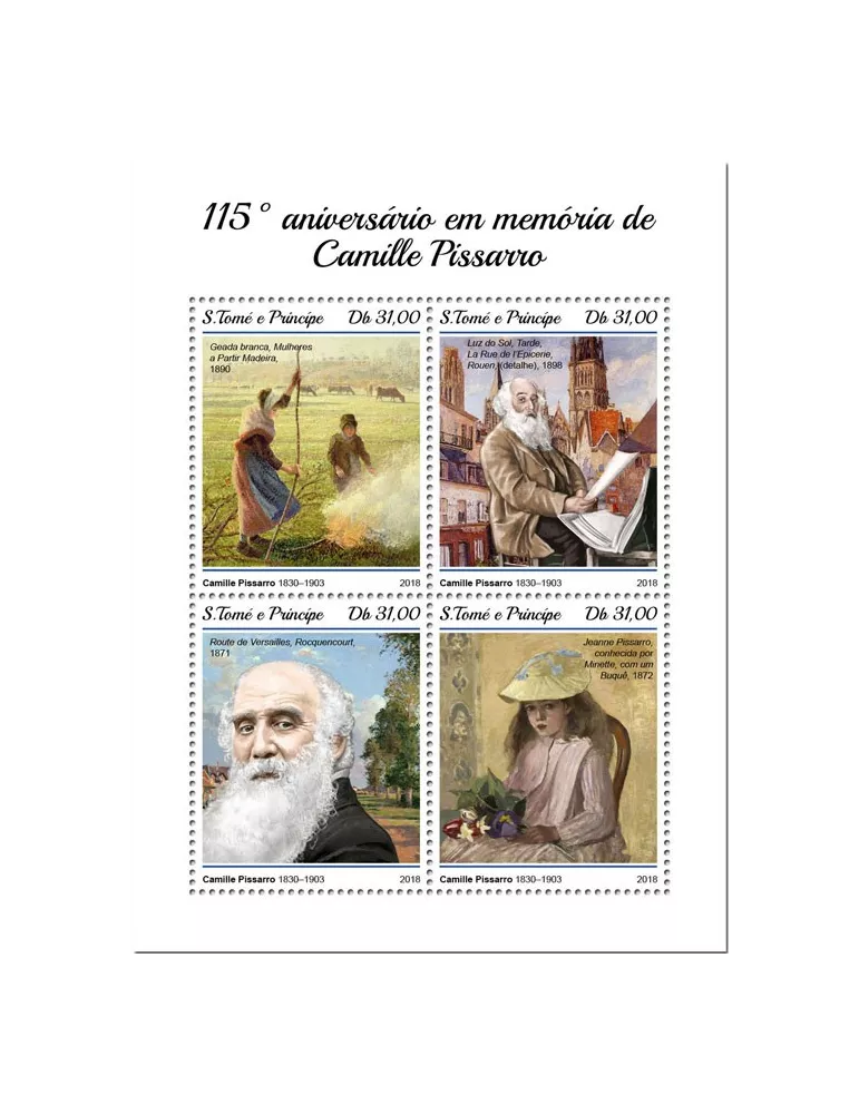 n° 6349/6352 - Timbre SAINT-THOMAS ET PRINCE Poste