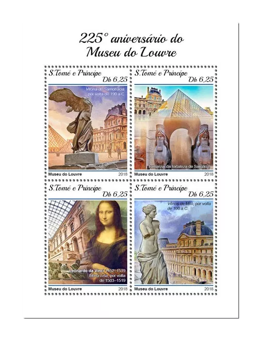 n° 6361/6364 - Timbre SAINT-THOMAS ET PRINCE Poste