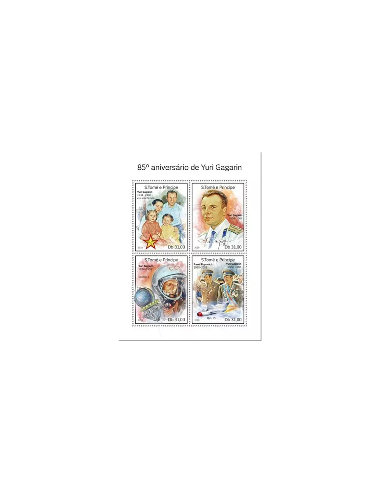 n° 6592/6595 - Timbre SAINT-THOMAS ET PRINCE Poste