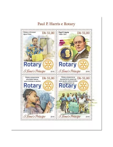 n° 6884/6887 - Timbre SAINT-THOMAS ET PRINCE Poste