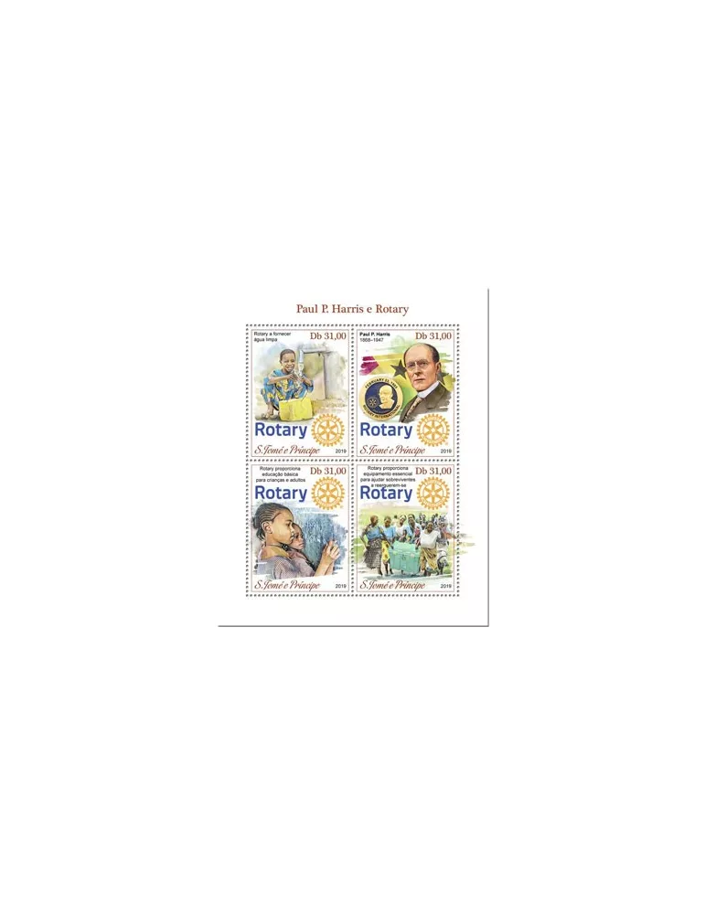 n° 6884/6887 - Timbre SAINT-THOMAS ET PRINCE Poste