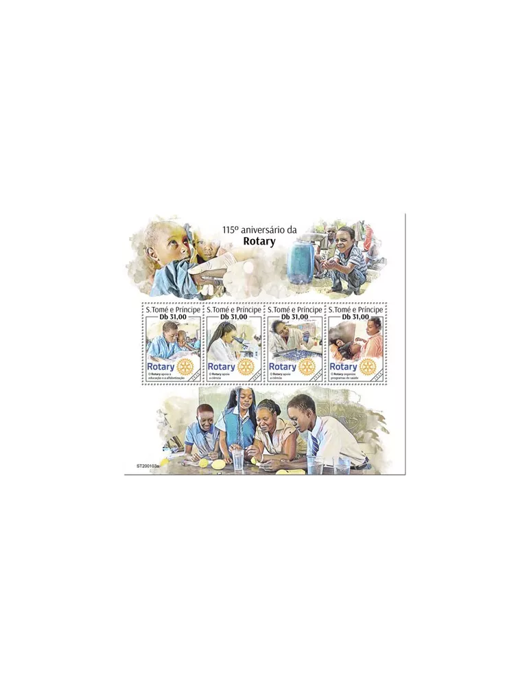 n° 6984/6987  - Timbre SAINT-THOMAS ET PRINCE Poste