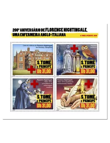 n° 7040/7043  - Timbre SAINT-THOMAS ET PRINCE Poste