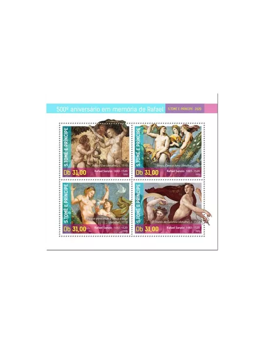 n° 7064/7067  - Timbre SAINT-THOMAS ET PRINCE Poste