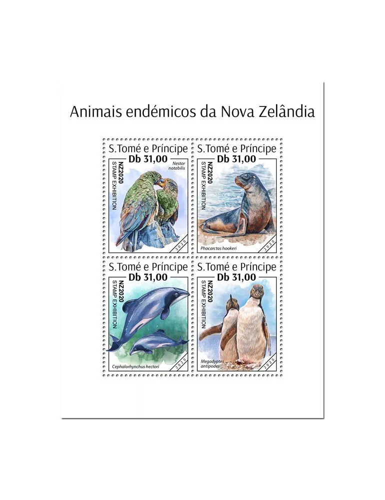 n° 7084/7087  - Timbre SAINT-THOMAS ET PRINCE Poste