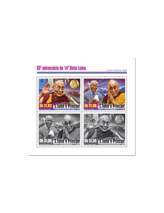 n° 7100/7103  - Timbre SAINT-THOMAS ET PRINCE Poste