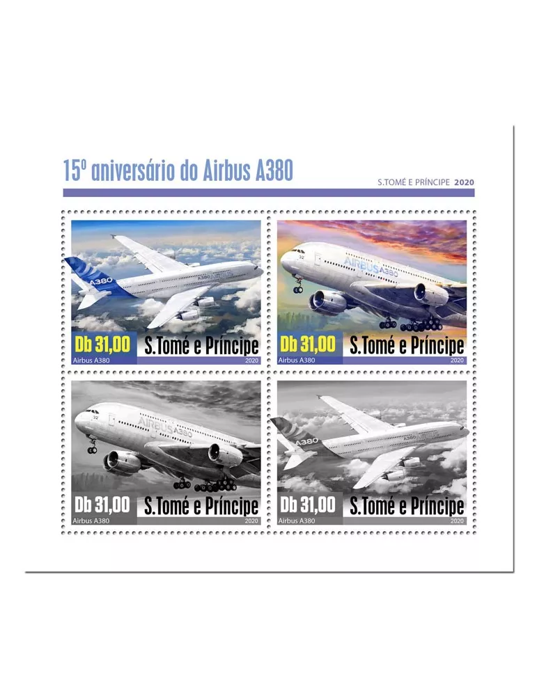 n° 7108/7111  - Timbre SAINT-THOMAS ET PRINCE Poste