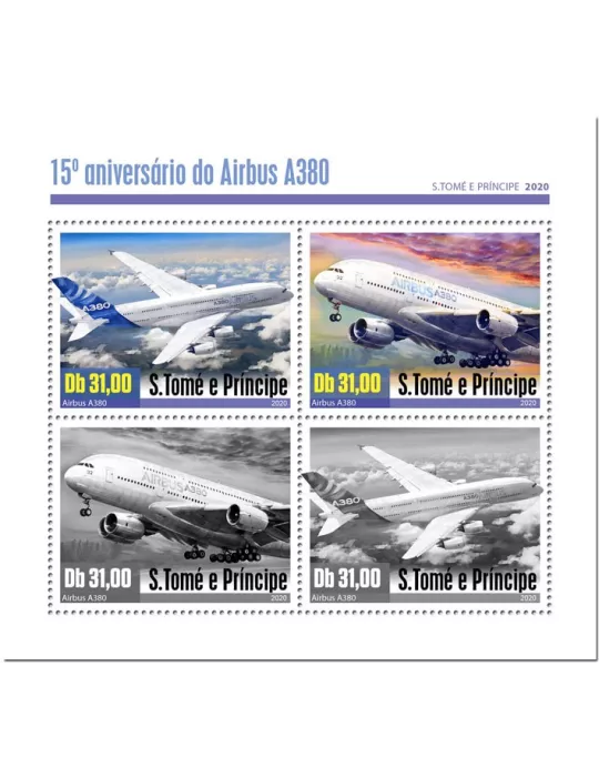 n° 7108/7111  - Timbre SAINT-THOMAS ET PRINCE Poste