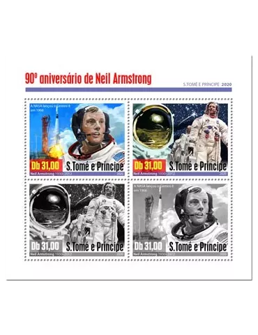 n° 7112/7115  - Timbre SAINT-THOMAS ET PRINCE Poste