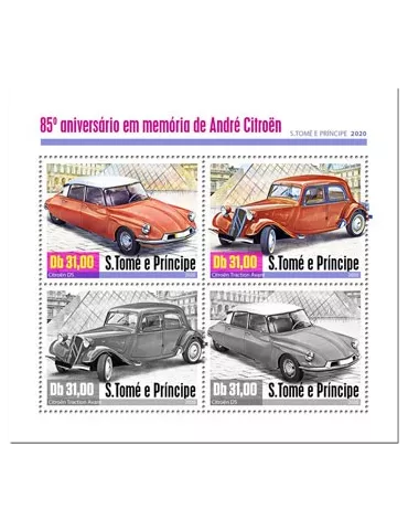 n° 7124/7127  - Timbre SAINT-THOMAS ET PRINCE Poste