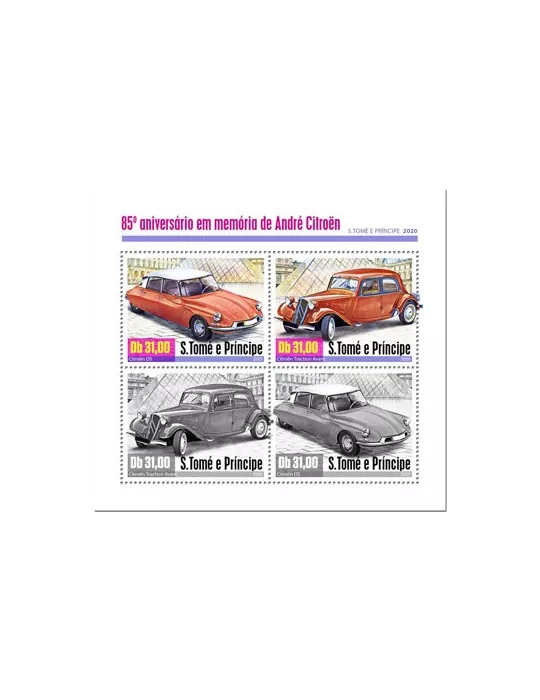 n° 7124/7127  - Timbre SAINT-THOMAS ET PRINCE Poste