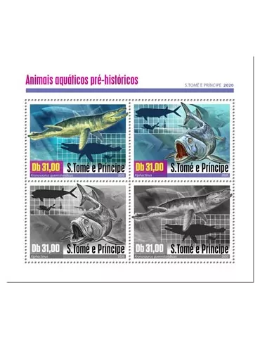 n° 7132/7135  - Timbre SAINT-THOMAS ET PRINCE Poste
