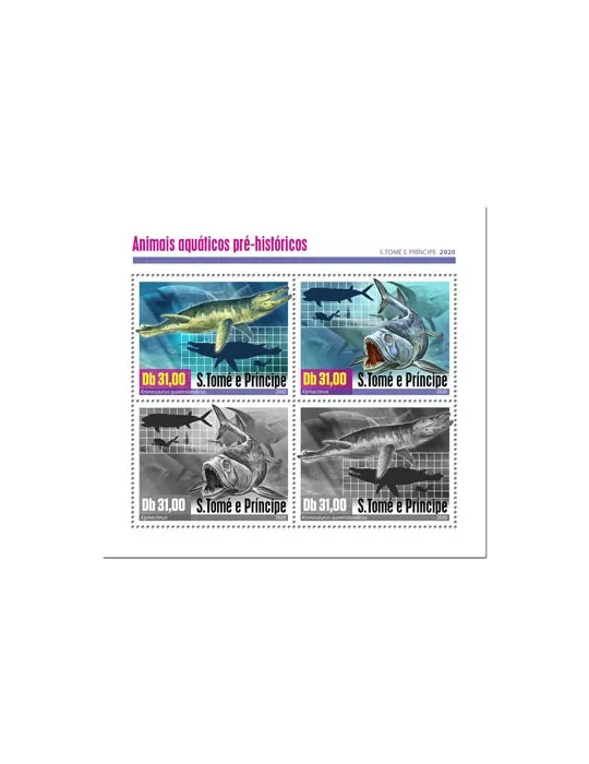 n° 7132/7135  - Timbre SAINT-THOMAS ET PRINCE Poste