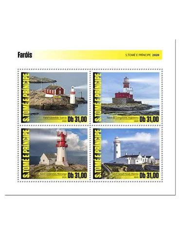 n° 7136/7139  - Timbre SAINT-THOMAS ET PRINCE Poste