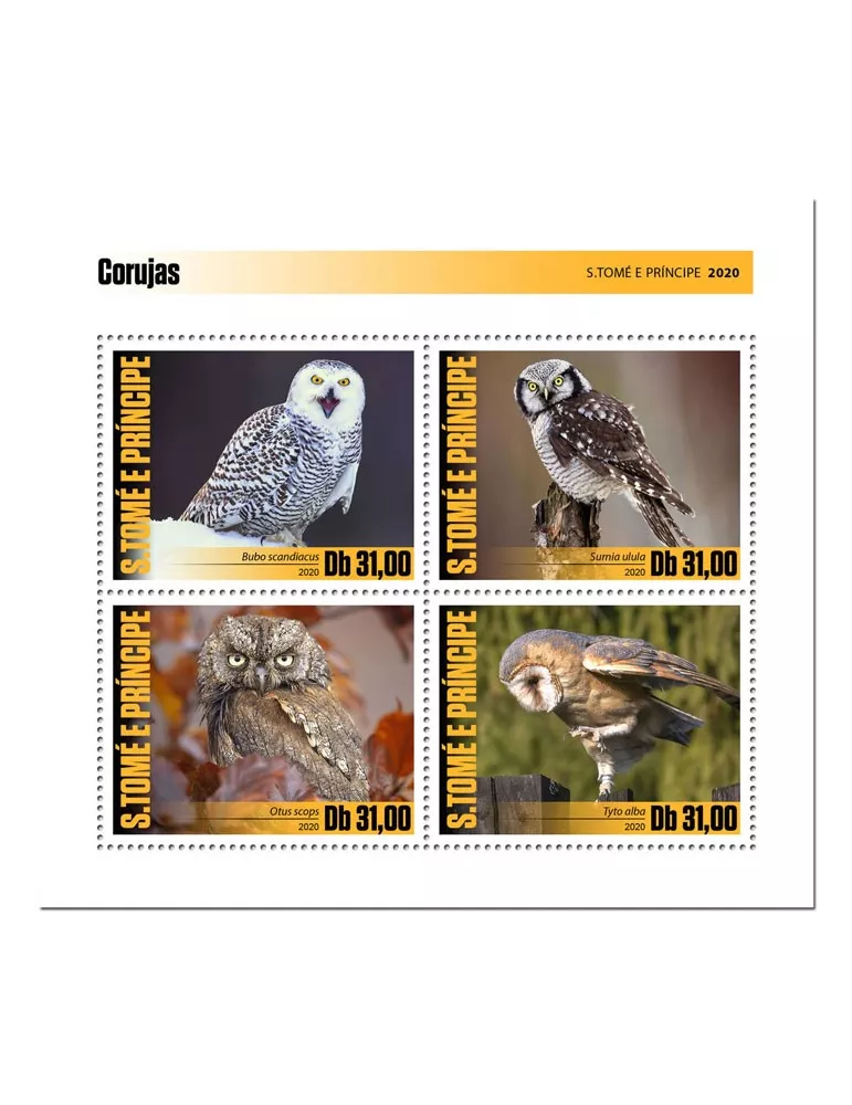 n° 7140/7143  - Timbre SAINT-THOMAS ET PRINCE Poste