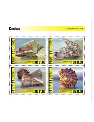 n° 7144/7147  - Timbre SAINT-THOMAS ET PRINCE Poste