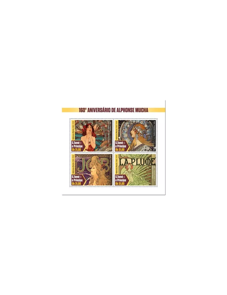 n° 7166/7169  - Timbre SAINT-THOMAS ET PRINCE Poste