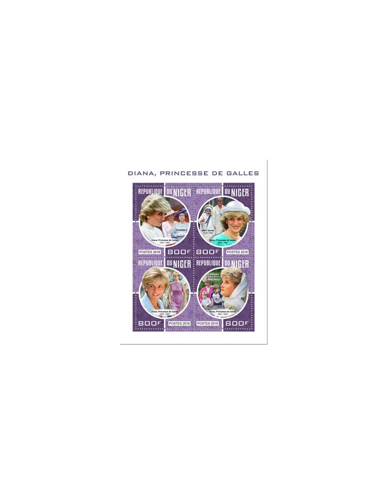 n° 4613/4616 - Timbre NIGER Poste