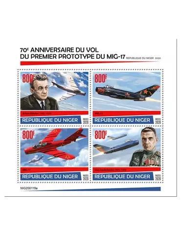 n° 5791/5794  - Timbre NIGER Poste