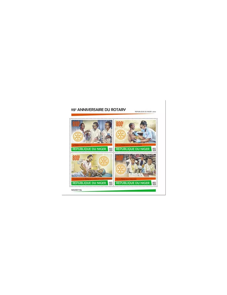 n° 5795/5798  - Timbre NIGER Poste