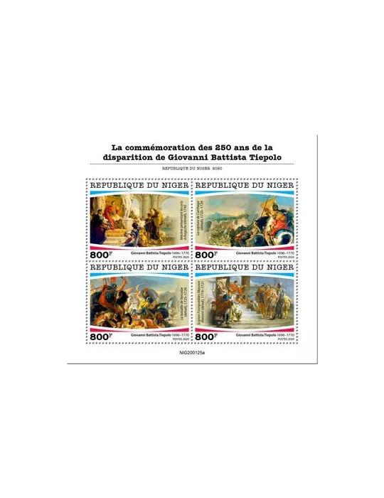 n° 5819/5822  - Timbre NIGER Poste