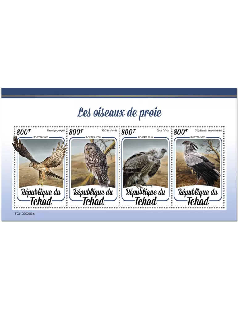 n° 2408/2411  - Timbre TCHAD Poste